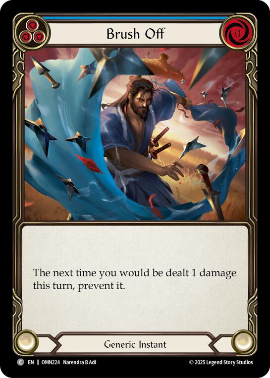 Brush Off (Blue) [OMN224] (Omens of the Third Age) | Good Games Morley
