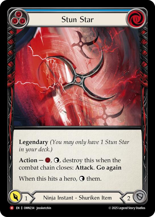 Stun Star (Blue) [OMN234] (Omens of the Third Age)  Cold Foil | Good Games Morley