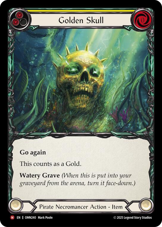 Golden Skull (Yellow) [OMN240] (Omens of the Third Age) | Good Games Morley