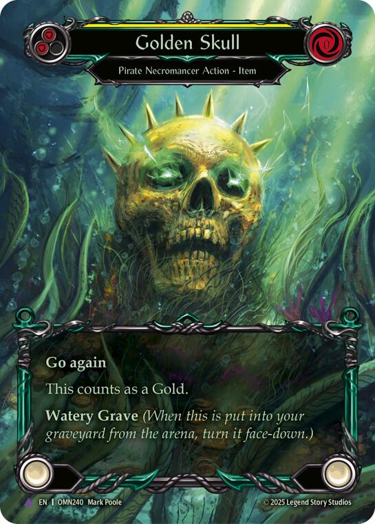 Golden Skull (Yellow) (Marvel) [OMN240] (Omens of the Third Age)  Cold Foil | Good Games Morley