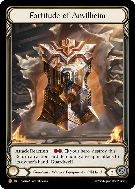 Fortitude Of Anvilheim [OMN242] (Omens of the Third Age)  Rainbow Foil | Good Games Morley