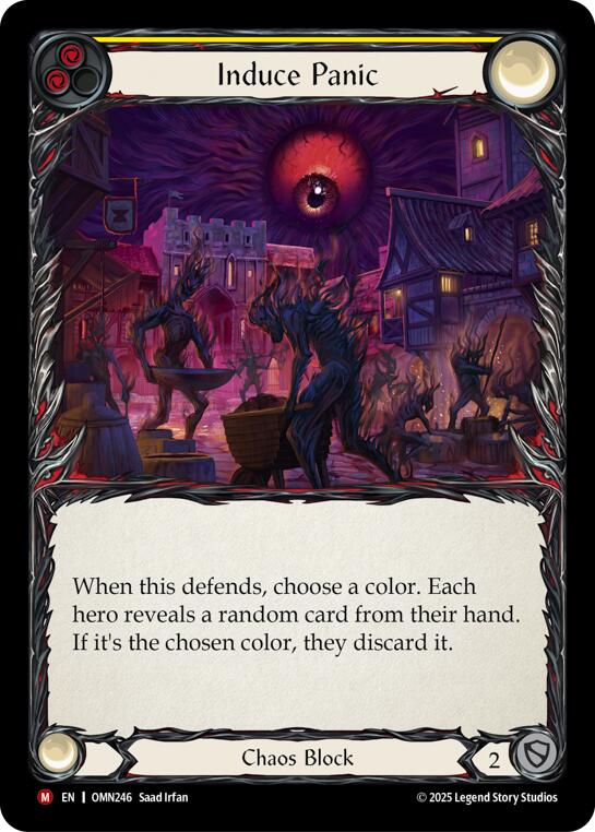 Induce Panic (Yellow) [OMN246] (Omens of the Third Age) | Good Games Morley