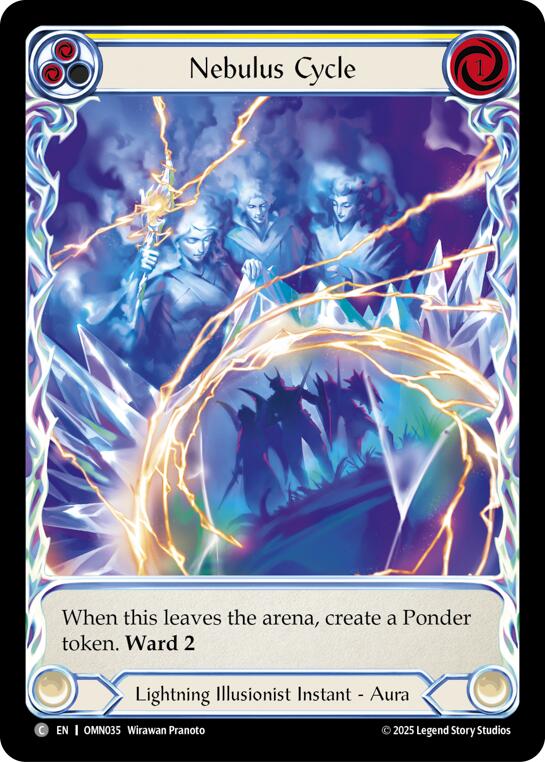 Nebulus Cycle (Yellow) (Extended Art) [OMN035] (Omens of the Third Age)  Cold Foil | Good Games Morley
