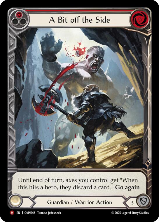 A Bit Off The Side (Red) (Extended Art) [OMN243] (Omens of the Third Age)  Cold Foil | Good Games Morley