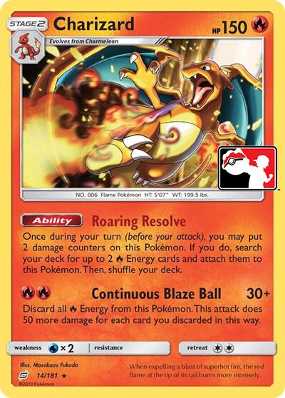 Charizard (14/181) (Library Exclusive) [Sun & Moon: Team Up] | Good Games Morley