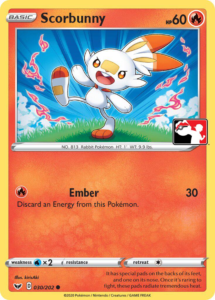 Scorbunny (031/202) (Library Exclusive) [Sword & Shield: Base Set] | Good Games Morley