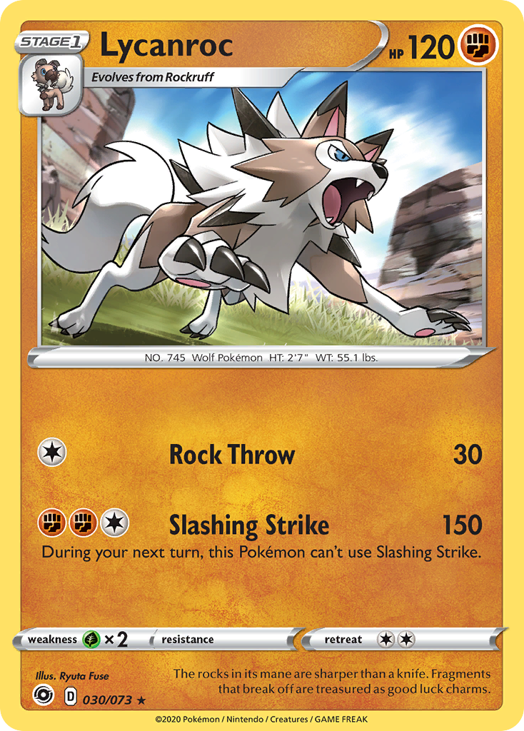 Lycanroc (030/073) [Sword & Shield: Champion's Path] | Good Games Morley