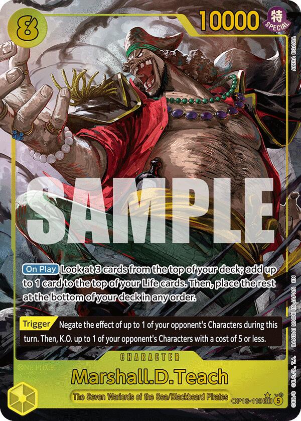 Marshall.D.Teach (Alternate Art) [The Time of Battle] | Good Games Morley