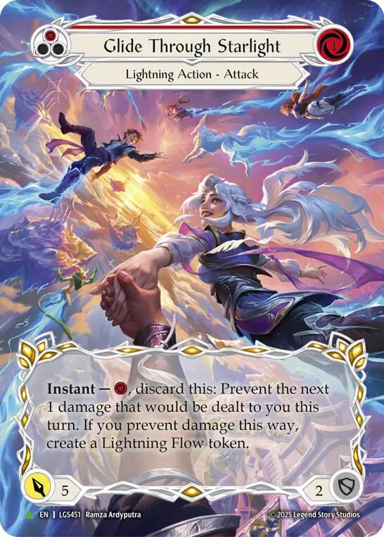 Glide Through Starlight (Red) [LGS451] (Promo)  Cold Foil | Good Games Morley
