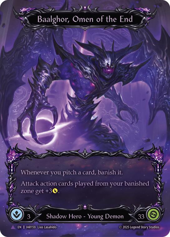 Baalghor, Omen of the End (Marvel) [IAR159-MV] (Omens of the Third Age)  Cold Foil | Good Games Morley