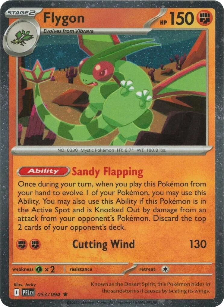 Flygon (053/094) (Cosmos Holo) [Mega Evolution: Phantasmal Flames] | Good Games Morley