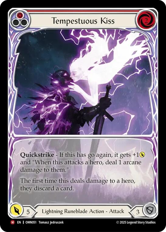 Tempestuous Kiss (Extended Art) [OMN051] (Omens of the Third Age)  Cold Foil | Good Games Morley