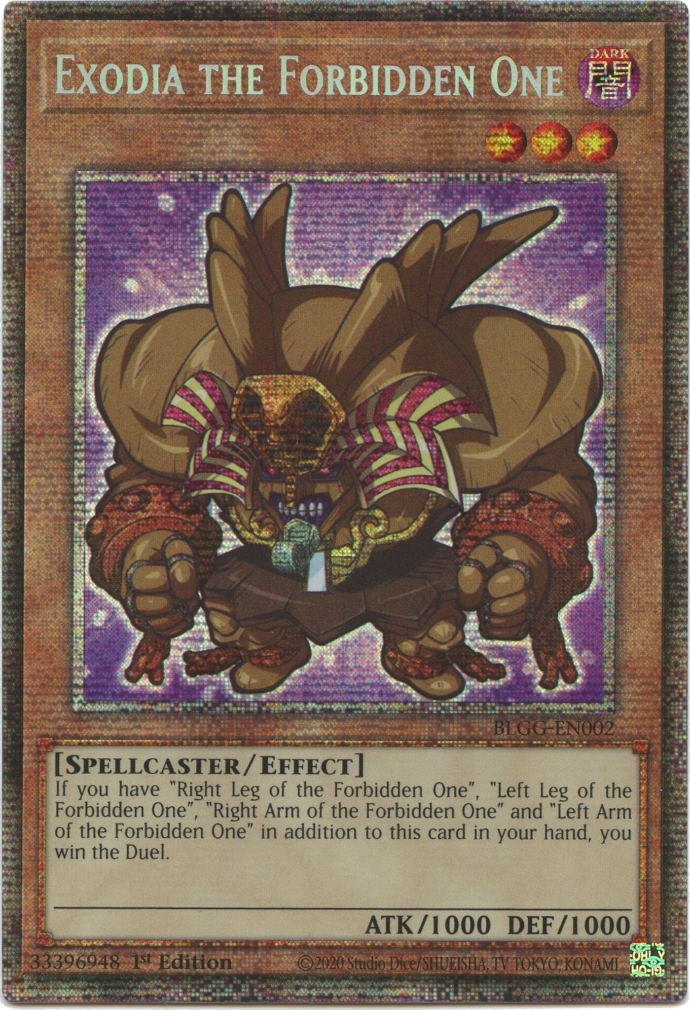 Exodia the Forbidden One (Starlight Rare) [BLGG-EN002] Starlight Rare | Good Games Morley