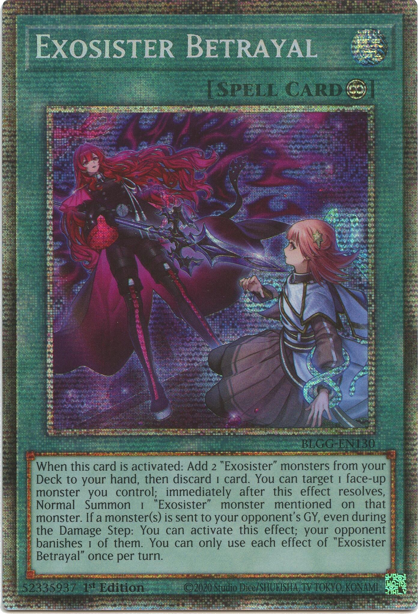Exosister Betrayal (Starlight Rare) [BLGG-EN130] Starlight Rare | Good Games Morley