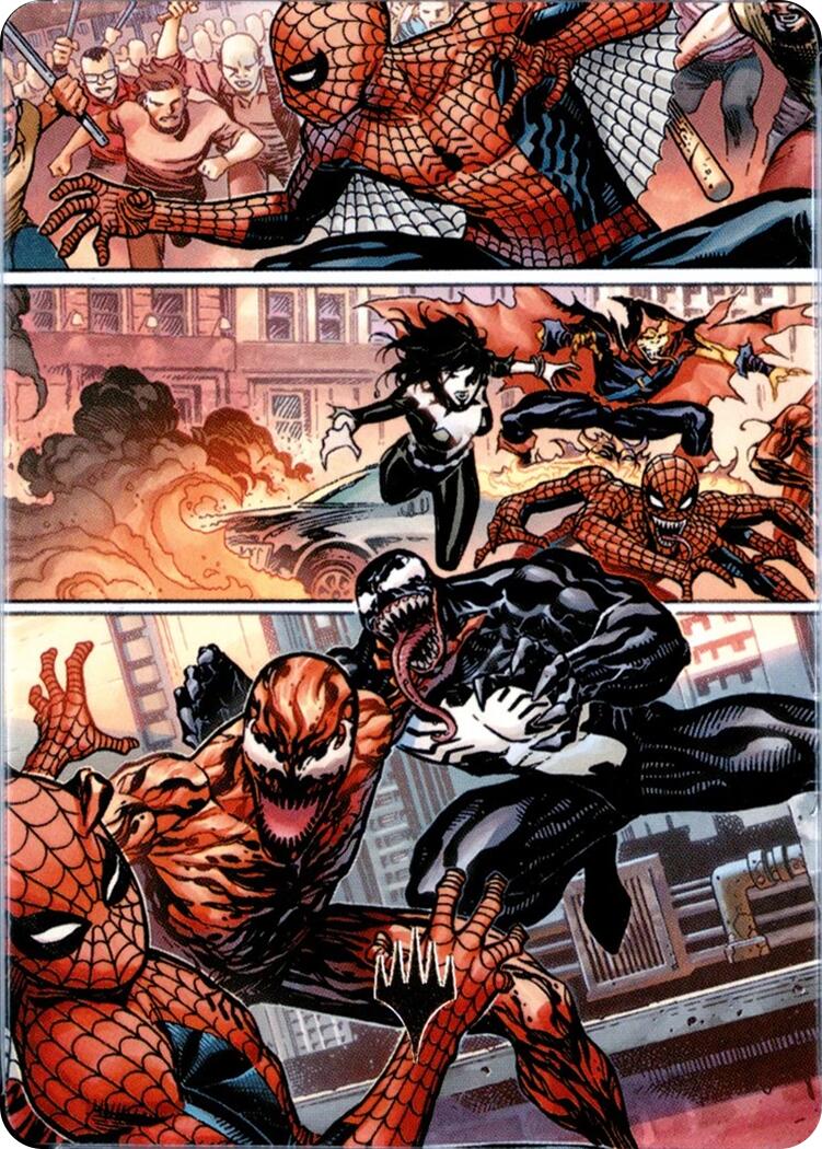 Maximum Carnage Art Card (Gold-Stamped Planeswalker Symbol) [Marvel's Spider-Man Art Series] | Good Games Morley