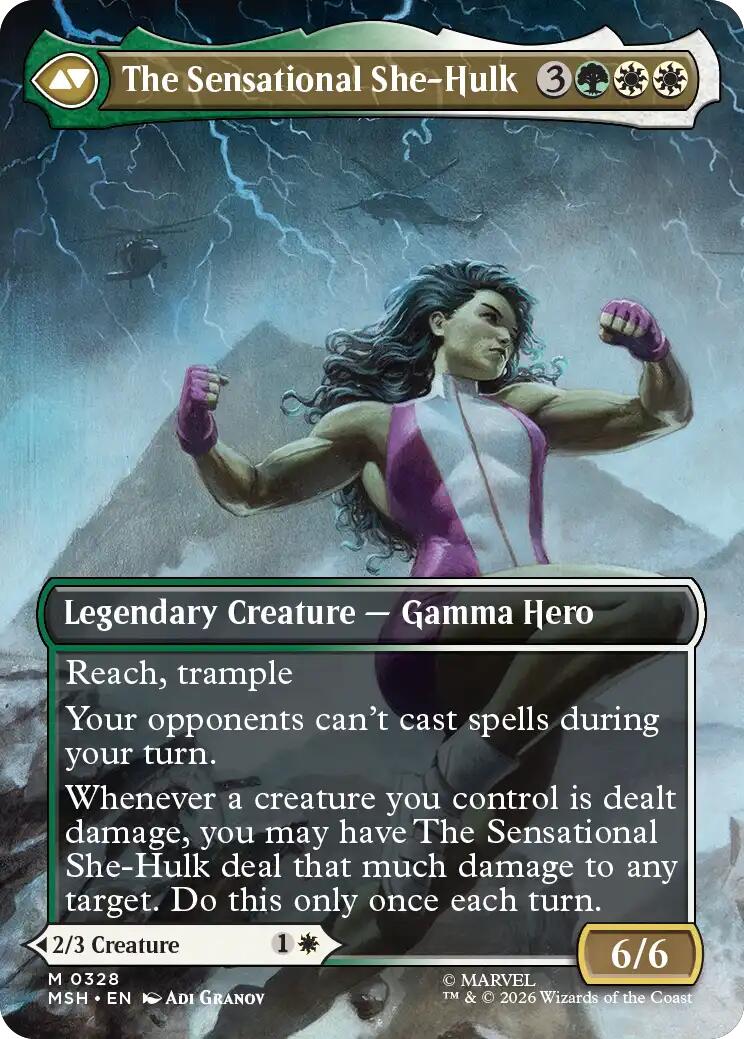 Jennifer Walters // The Sensational She-Hulk (Borderless) (0328) [Marvel Super Heroes] | Good Games Morley