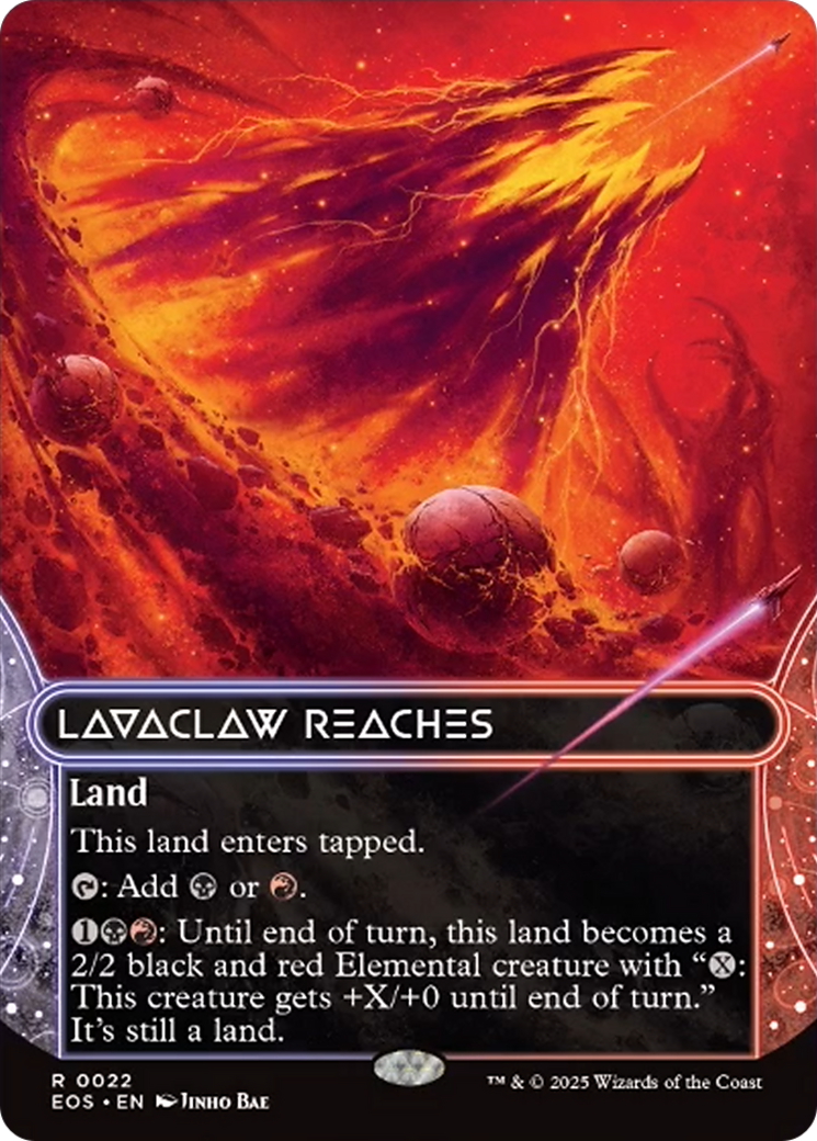 Lavaclaw Reaches (0022) (Borderless) [Edge of Eternities: Stellar Sights] | Good Games Morley