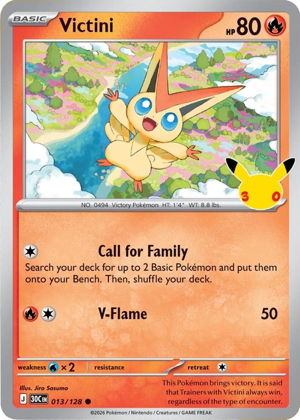 Victini (013/128) [Mega Evolution: 30th Celebration] | Good Games Morley