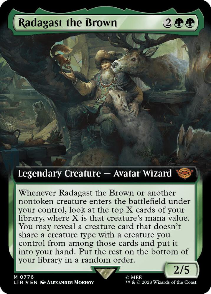 Radagast the Brown 776/281 (Universes Beyond: The Lord of the Rings: Tales of Middle-earth)  - Extended Art Surge Foil | Good Games Morley