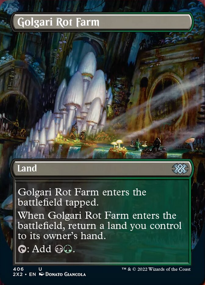 Golgari Rot Farm (Borderless Alternate Art) [Double Masters 2022] | Good Games Morley