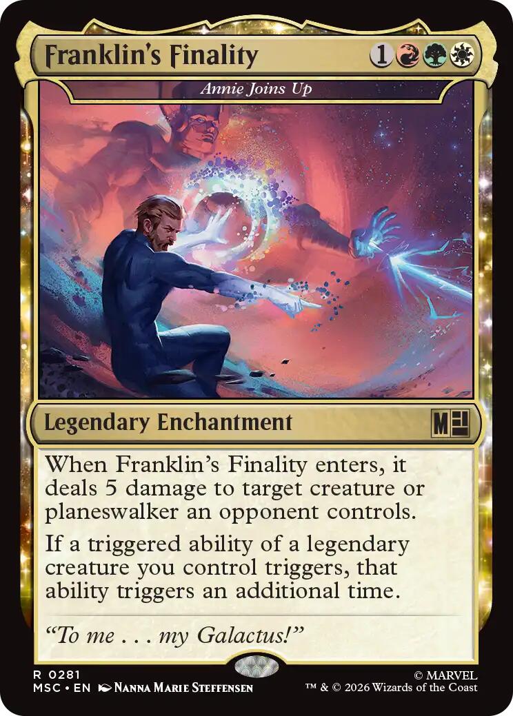Franklin's Finality - Annie Joins Up (Surge Foil) [Marvel Super Heroes Commander] | Good Games Morley