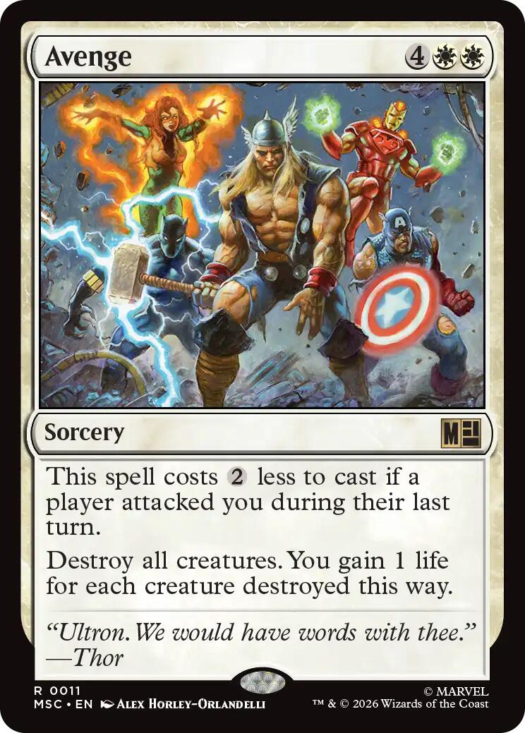 Avenge (Surge Foil) [Marvel Super Heroes Commander] | Good Games Morley