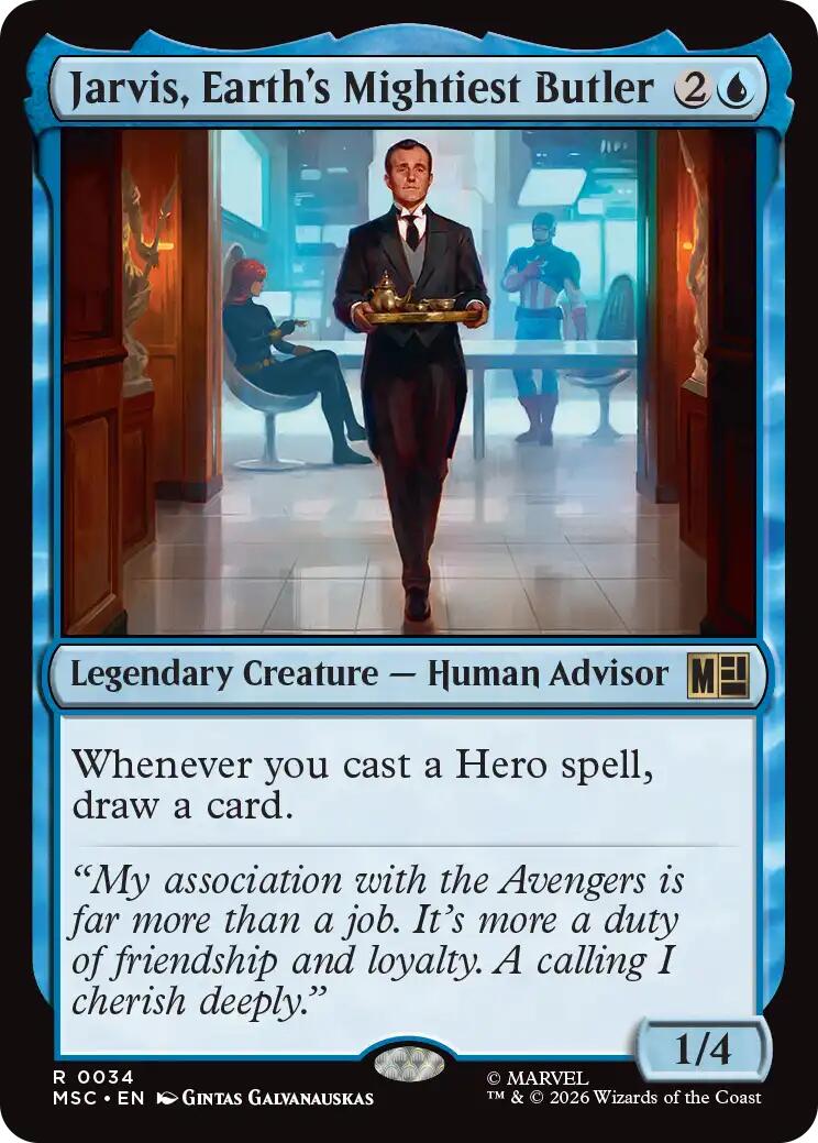 Jarvis, Earth's Mightiest Butler (Surge Foil) [Marvel Super Heroes Commander] | Good Games Morley
