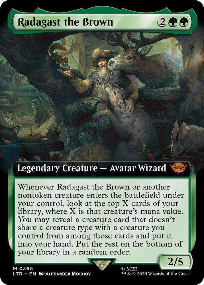Radagast the Brown 365/281 (Universes Beyond: The Lord of the Rings: Tales of Middle-earth)  - Extended Art | Good Games Morley