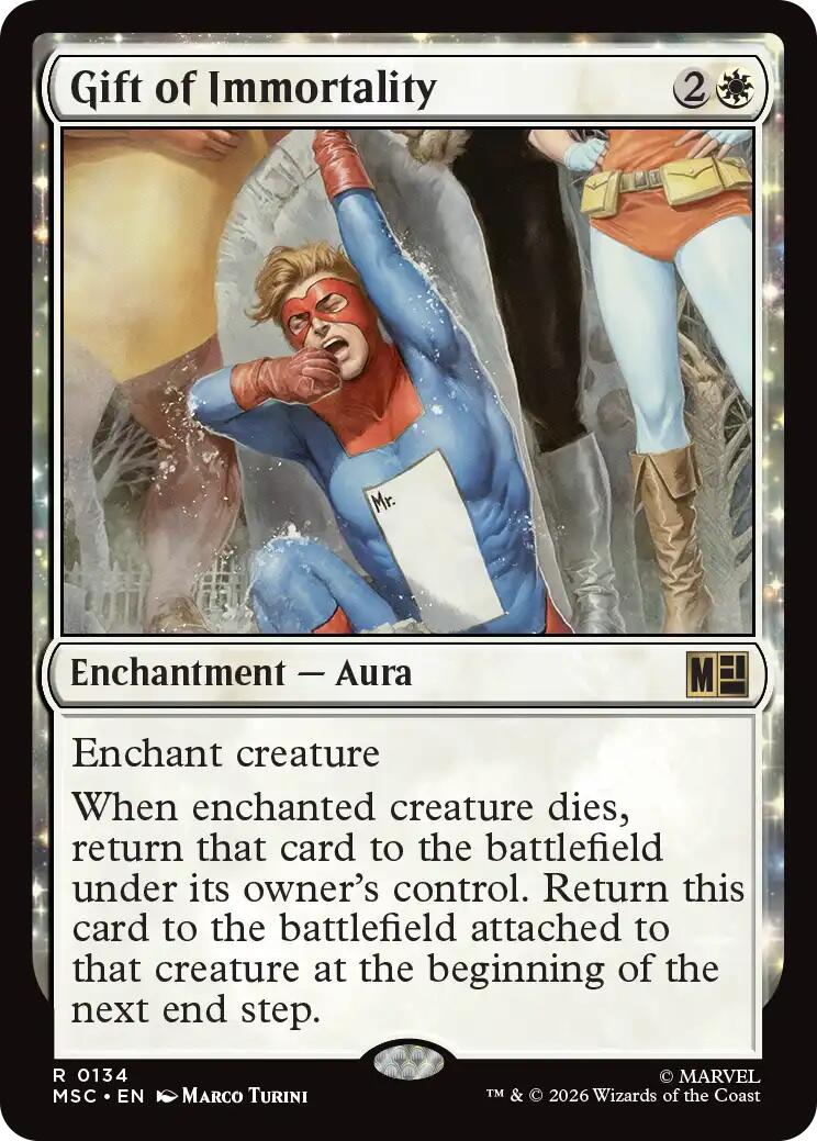 Gift of Immortality (Surge Foil) [Marvel Super Heroes Commander] | Good Games Morley