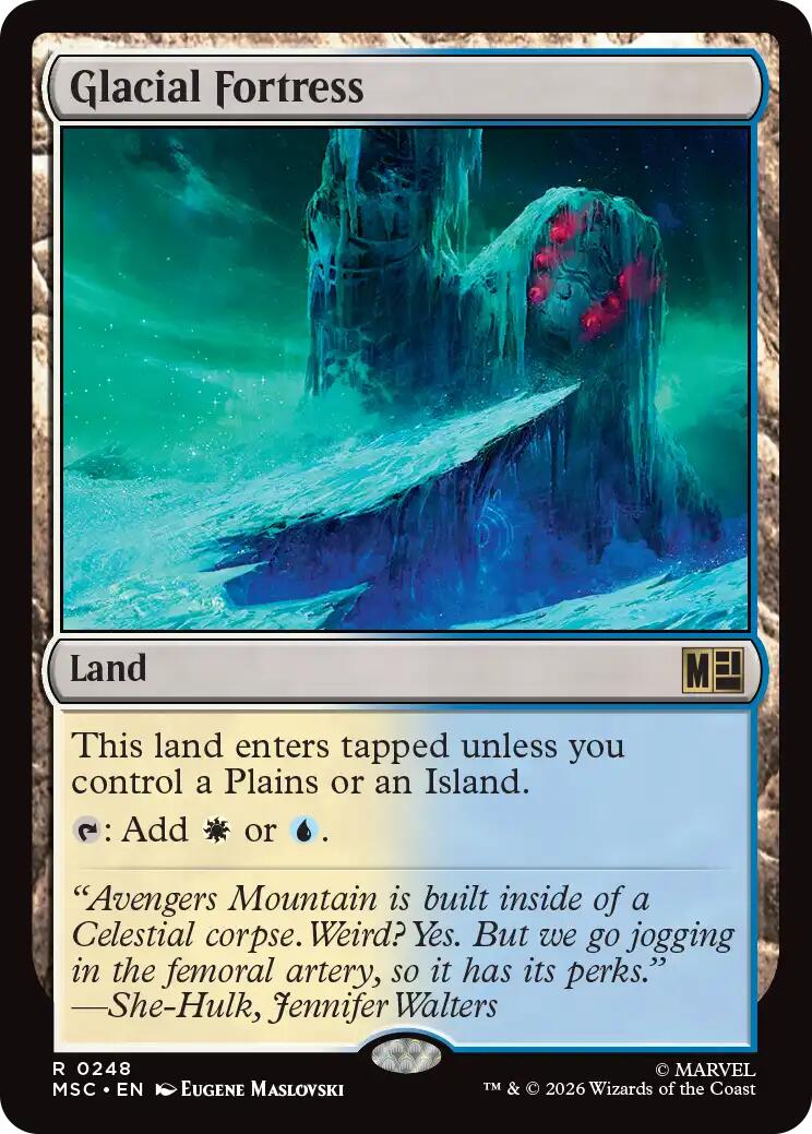 Glacial Fortress (Surge Foil) [Marvel Super Heroes Commander] | Good Games Morley