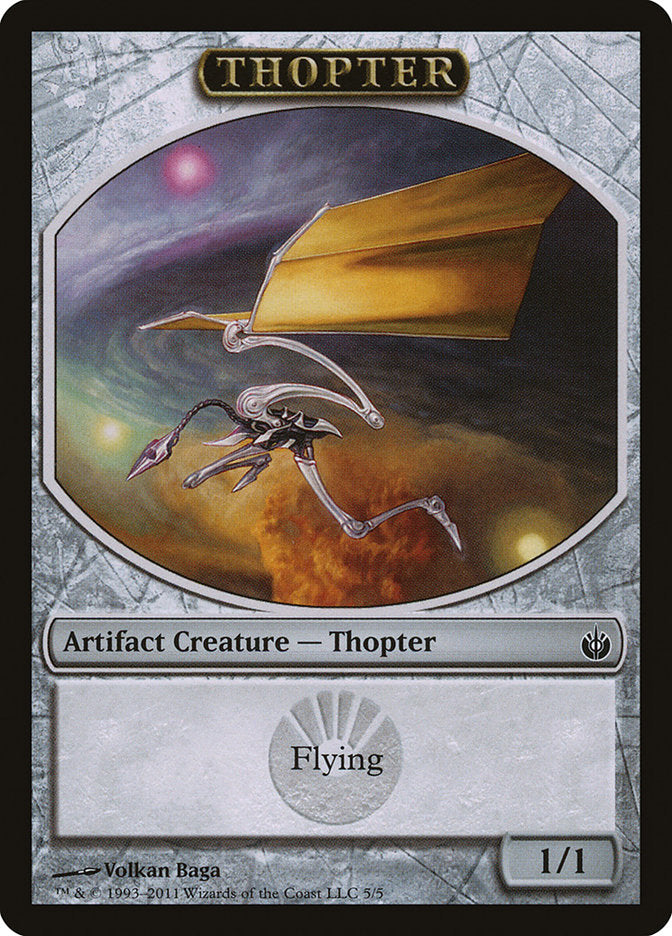 Thopter Token [Mirrodin Besieged Tokens] | Good Games Morley