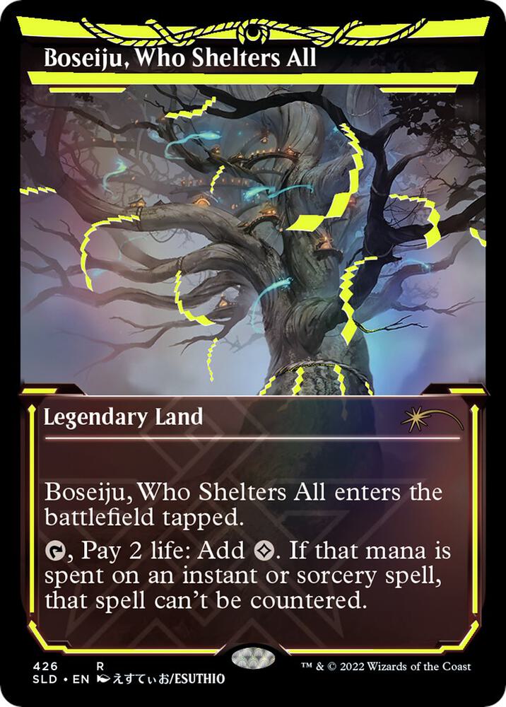 Boseiju, Who Shelters All 426 (Secret Lair Drop Series)  - Showcase Neon Ink Foil | Good Games Morley