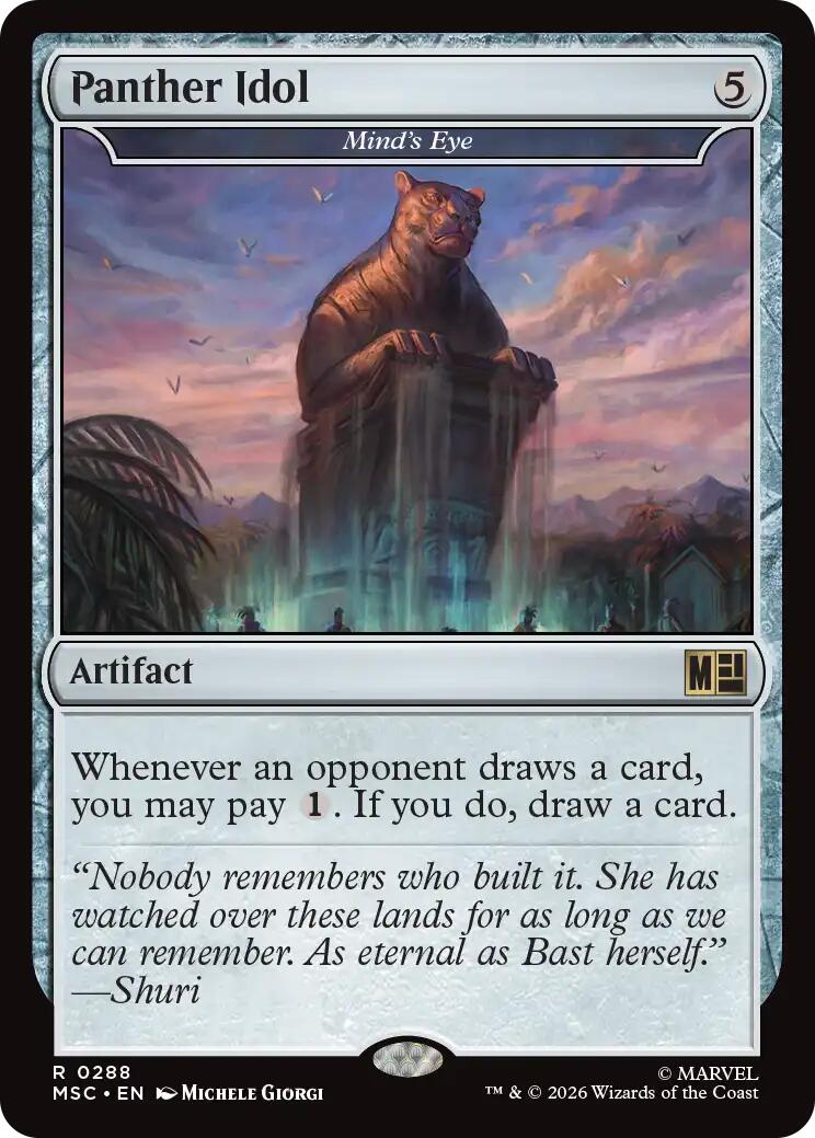 Panther Idol - Mind's Eye (Surge Foil) [Marvel Super Heroes Commander] | Good Games Morley