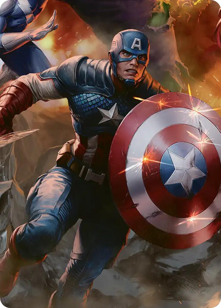 Captain America, Unbowed Art Card [Marvel Super Heroes Art Series] | Good Games Morley