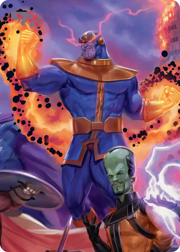 Thanos, Death's Consort Art Card [Marvel Super Heroes Art Series] | Good Games Morley