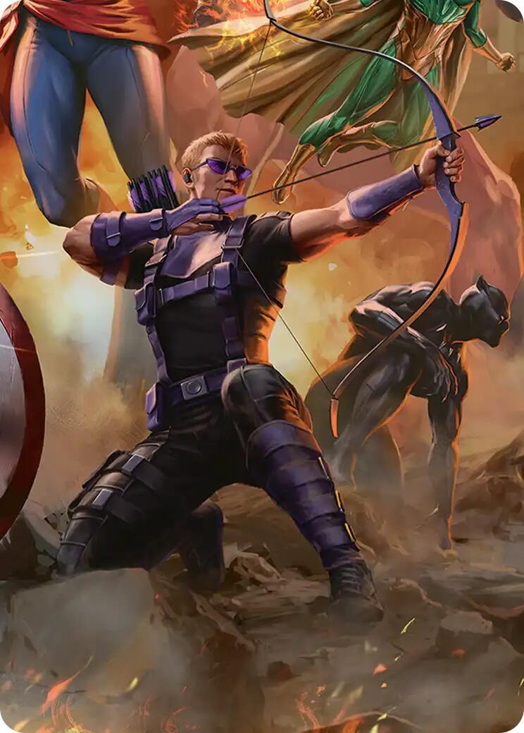 Hawkeye, Trick Shot Art Card [Marvel Super Heroes Art Series] | Good Games Morley