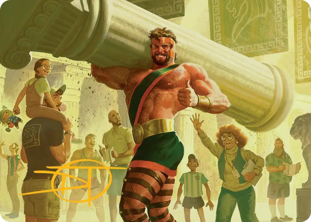 Hercules, Prince of Power Art Card (Gold-Stamped Signature) [Marvel Super Heroes Art Series] | Good Games Morley
