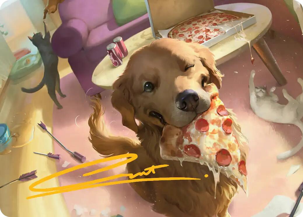 Lucky the Pizza Dog Art Card (Gold-Stamped Signature) [Marvel Super Heroes Art Series] | Good Games Morley