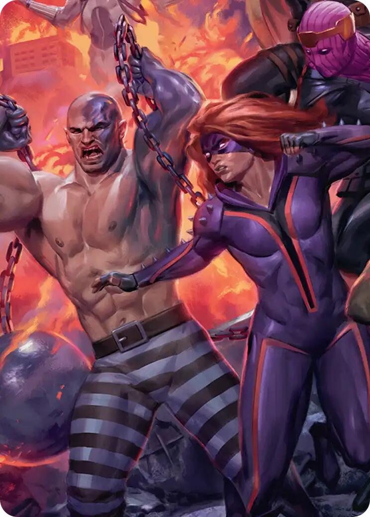 Absorbing Man and Titania Art Card [Marvel Super Heroes Art Series] | Good Games Morley
