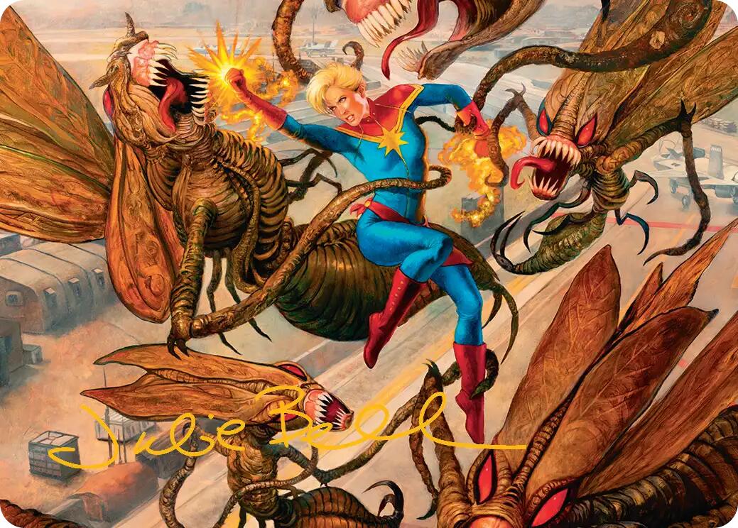Captain Marvel, Apex Avenger Art Card (Gold-Stamped Signature) [Marvel Super Heroes Art Series] | Good Games Morley