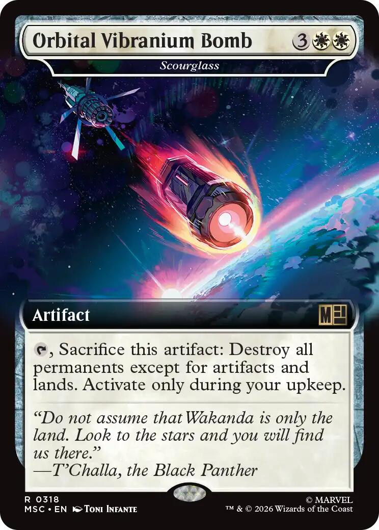 Orbital Vibranium Bomb - Scourglass (Extended Art) [Marvel Super Heroes Commander] | Good Games Morley