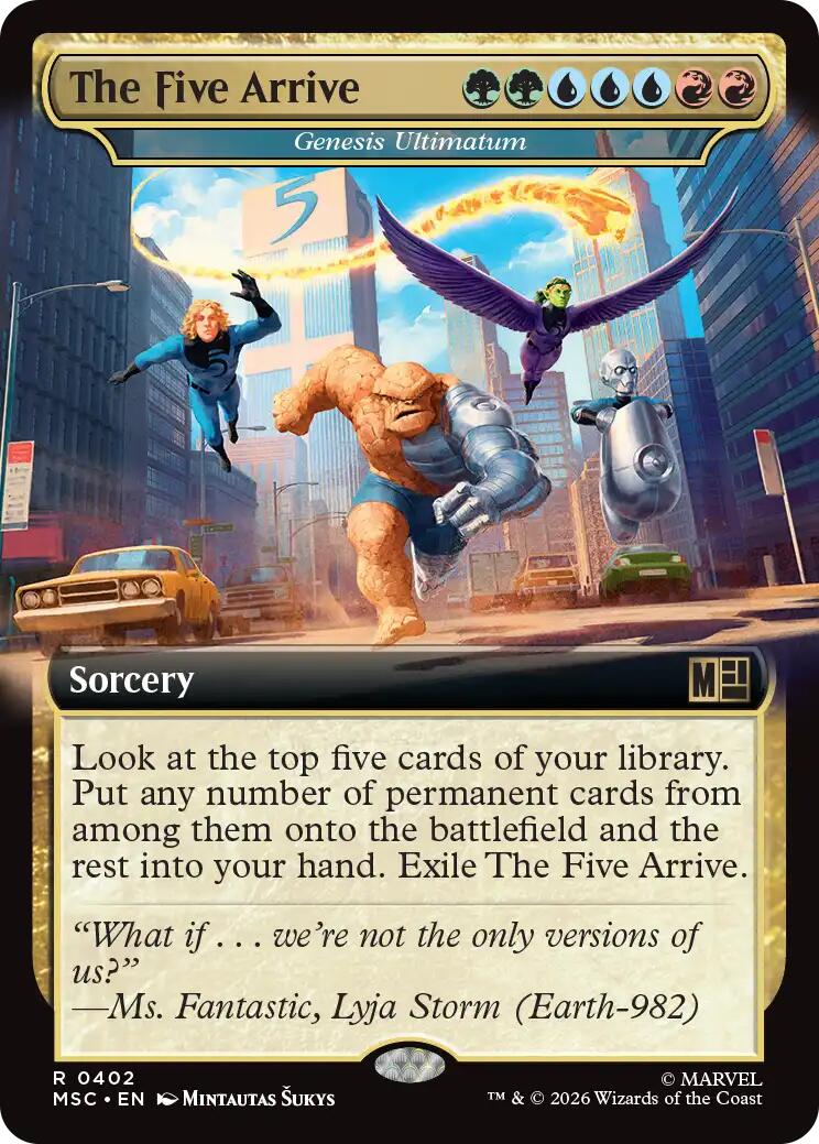 The Five Arrive - Genesis Ultimatum (Extended Art) [Marvel Super Heroes Commander] | Good Games Morley