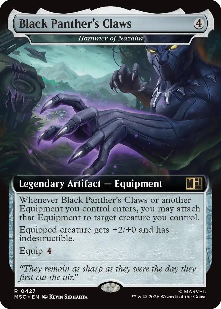 Black Panther's Claws - Hammer of Nazahn (Extended Art) [Marvel Super Heroes Commander] | Good Games Morley