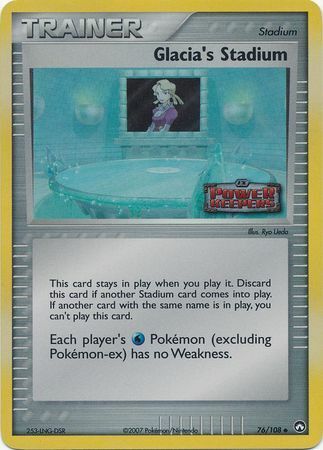 Glacia's Stadium (76/108) (Stamped) [EX: Power Keepers] | Good Games Morley