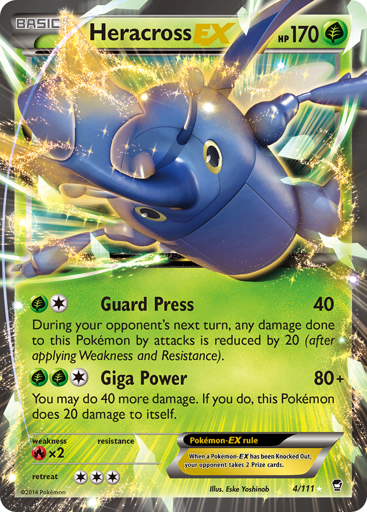 Heracross EX (4/111) [XY: Furious Fists] | Good Games Morley