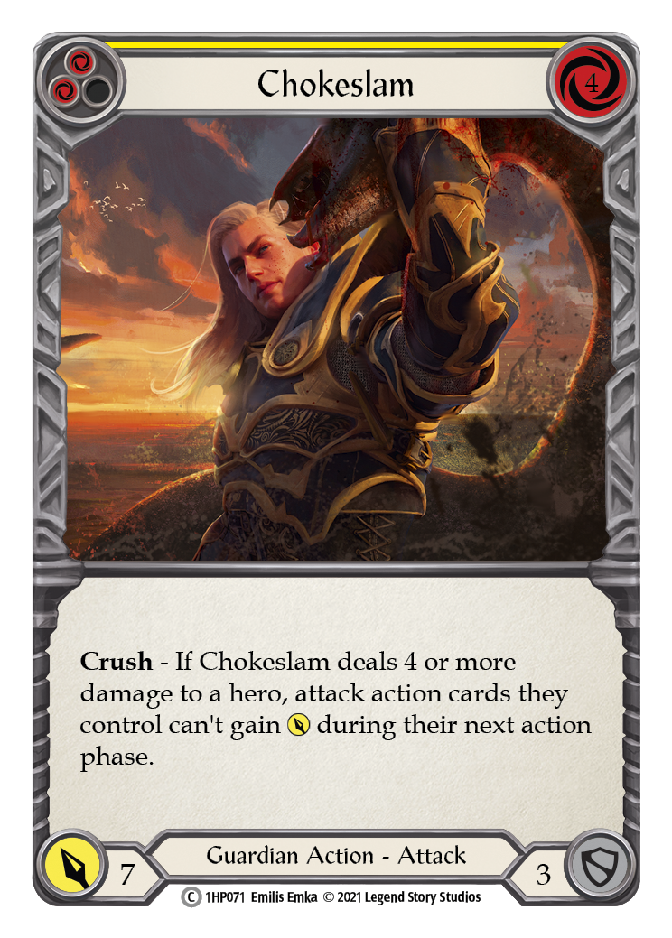 Chokeslam (Yellow) [1HP071] (History Pack 1) | Good Games Morley