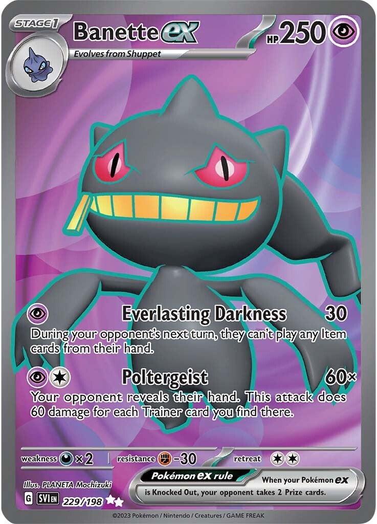 Banette ex (229/198) [Scarlet & Violet: Base Set] | Good Games Morley