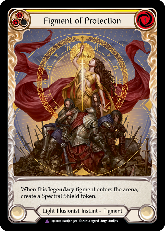 Figment of Protection // Aegis, Archangel of Protection (Marvel) [DTD007] (Dusk Till Dawn)  Cold Foil | Good Games Morley