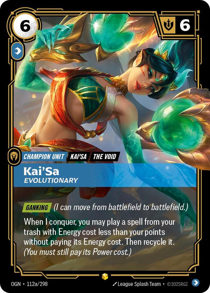 Kai'Sa - Evolutionary 112a/298 (Origins)  - Foil | Good Games Morley