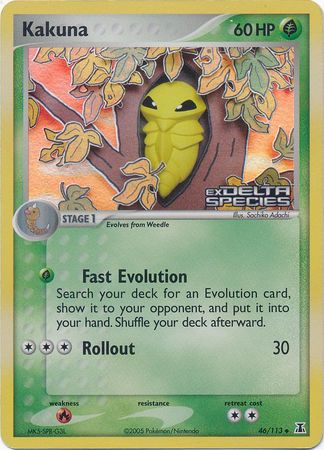 Kakuna (46/113) (Stamped) [EX: Delta Species] | Good Games Morley